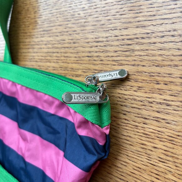 LESPORTSAC Medium Stripped Duffle Bag/Weekender - Picture 5 of 7